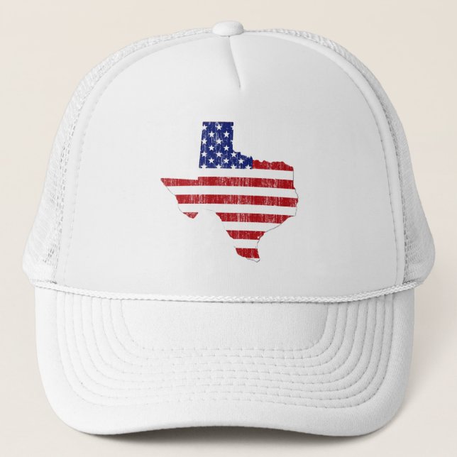 ÅLDRIG US-FLAGGA TEXAS TRUCKERKEPS (Framsida)