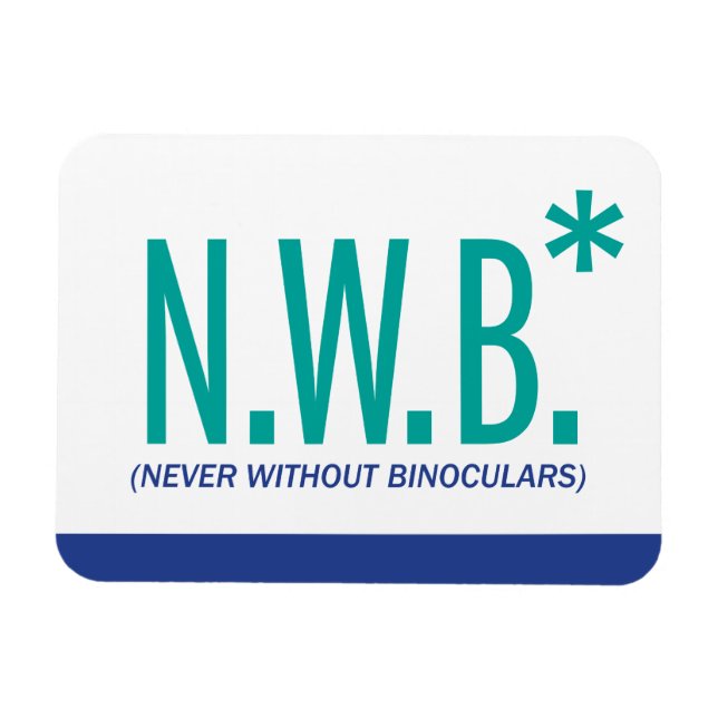 Aldrig utan binokulär magnet (Horisontell)