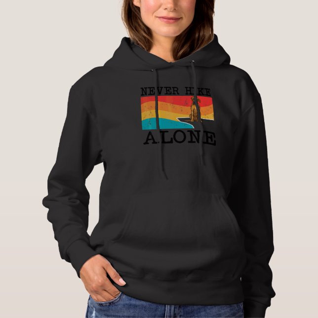 Aldrig vandra ensam Rhodesian Ridgeback Grafisk va T Shirt (Framsida)