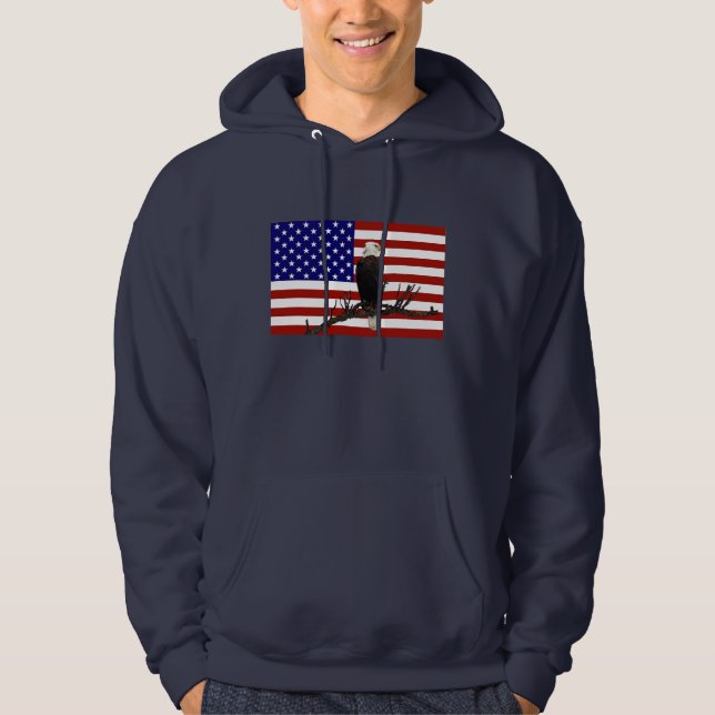 Aldrig Vigilant Örn Hoodie (Framsida)