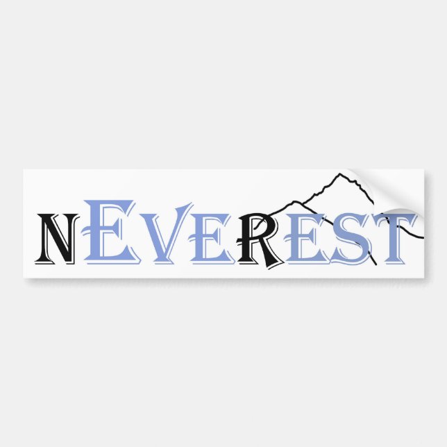 Aldrig Vila | Everest Bildekal (Framsidan)
