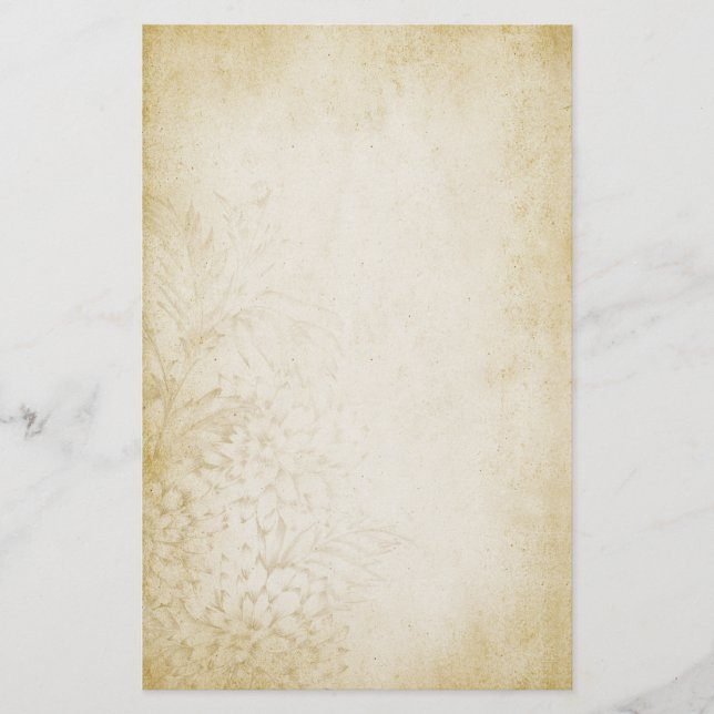 Åldrig vintagestil noterar papper (Framsida)