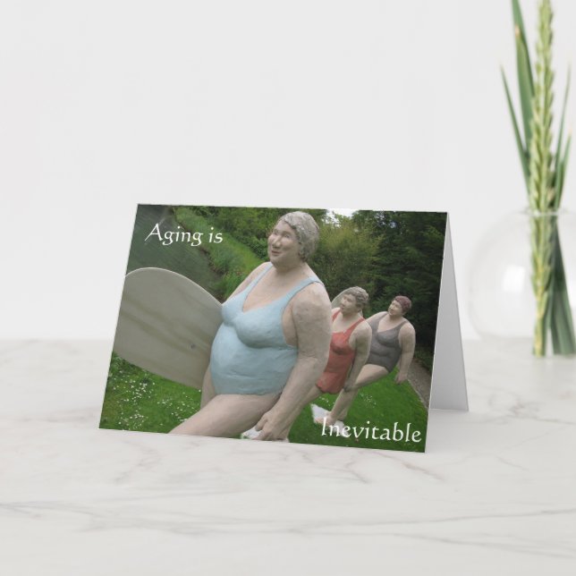 Åldringstillägg födelsedagskort ålderskort humor kort (Framsida)
