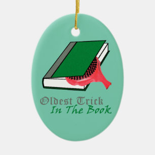 Äldst trick i boken (Whoopie dämpar), Julgransprydnad Keramik