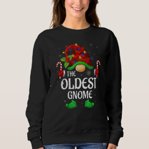 Äldsta Gnome Buffalo Röd Plaid Matchande Familj Ju T Shirt