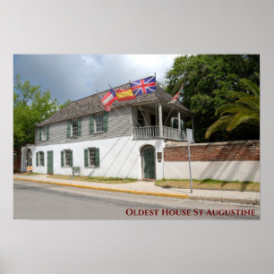 Äldsta huset,St Augustine Florida Poster