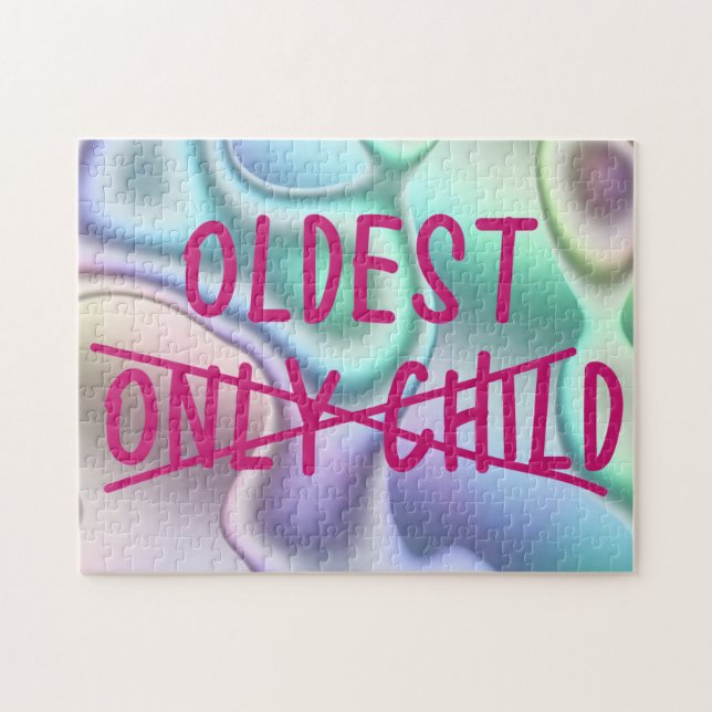Äldsta med endast barn som korsat ut Hologram Pussel (Horisontell)