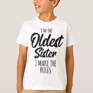 Äldsta syster jag gör Regler funny matchande Sibl T Shirt