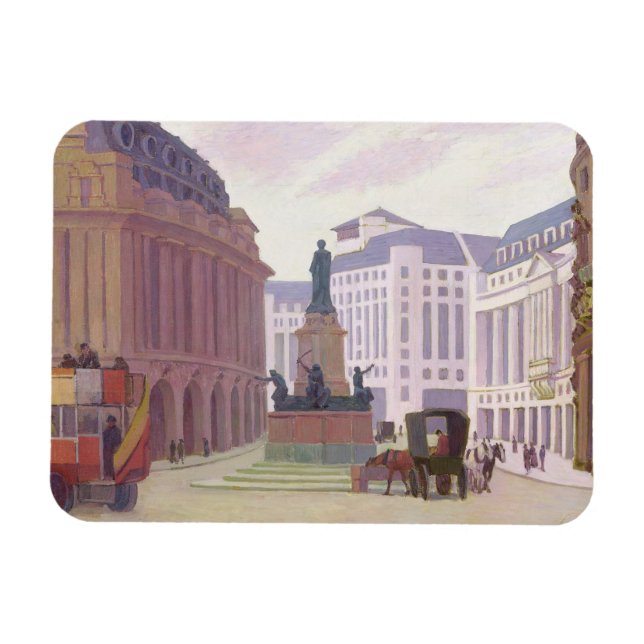 Aldwych (olja på canvas) magnet (Horisontell)