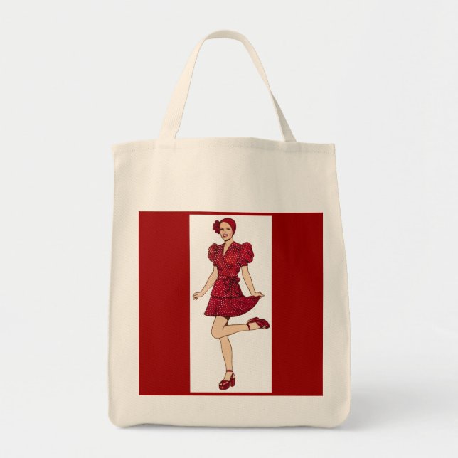 ALE - 1972 Mary Quant Shopping bag Tygkasse (Framsidan)