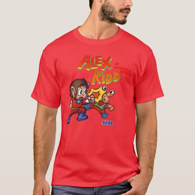 Ale Kidd fight SEGA Master System video game gift T Shirt (Framsida)
