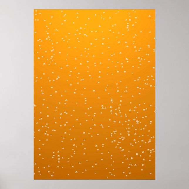 Ale med små bubblor Background Art Poster (Framsidan)