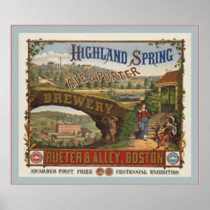 Ale och Porter Brewery ~ Vintage Advertising Poster