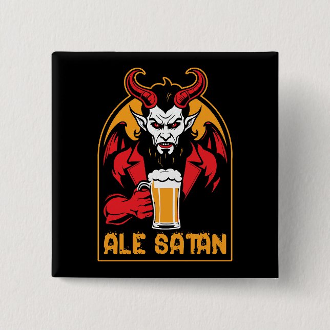 Ale Satan - Öl Drickande Knapp (Framsida)
