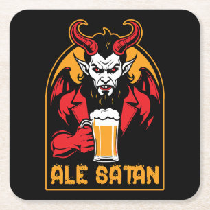 Ale Satan - Örtorkning Underlägg Papper Kvadrat