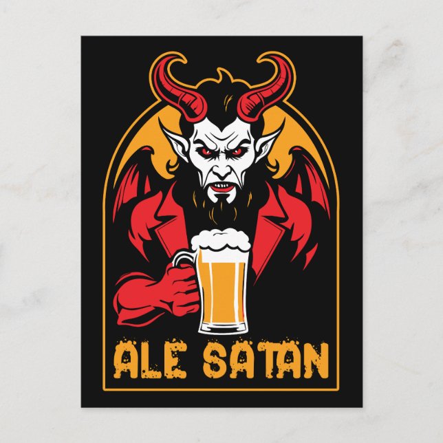 Ale Satan - Örtorkning Vykort (Framsida)