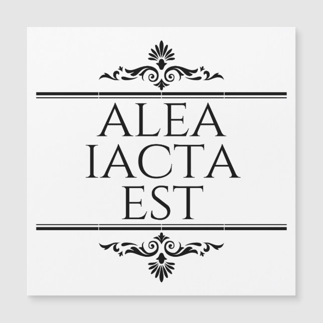 Alea Iacta Est (Framsida)