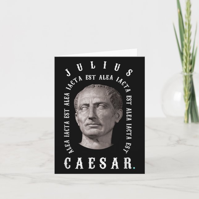 Alea Iacta Est - Die är Cast Latin Julius Caes Kort (Framsida)