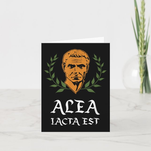 Alea Iacta Est - Die är Cast Latin Julius Caes Kort (Framsida)