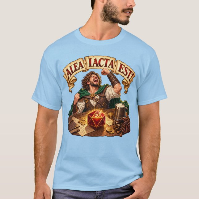 Alea Iacta Est DnD T Shirt (Framsida)