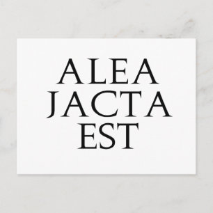 Alea Jacta Est Vykort