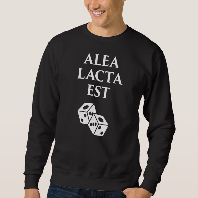 Alea Lacta Est-historien om det antika Rom Julius  Lång Ärmad Tröja (Framsida)