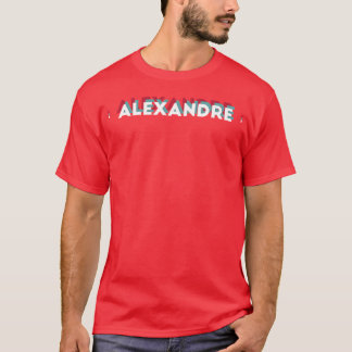 Aleandre Namn Roligt Namn Aleandre 80-talstema T Shirt