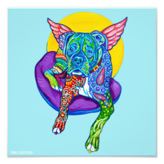 Alebrijes Boxer 12 x 12 tum Skriv ut Fototryck