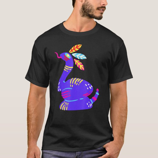 Alebrijes Fantasy Figure Animal Sculpture Snake T Shirt (Framsida)
