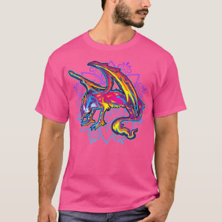 Alebrijes Mexiicanos Dragon Varg Mexikansk folkart T Shirt