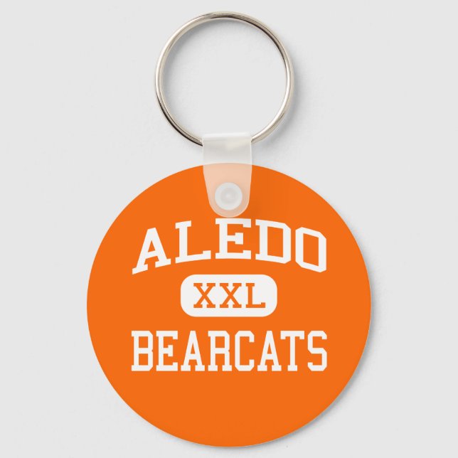 Aledo - Bearcat - Aledo High School - Aledo Texas Nyckelring (Framsida)