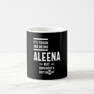 Aleena Personlig Namn Birthday Kaffemugg