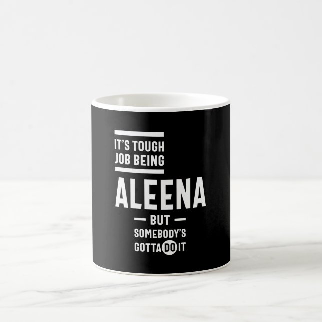Aleena Personlig Namn Birthday Kaffemugg (Center)