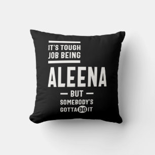 Aleena Personlig Namn Birthday Kudde
