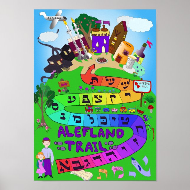 Alef Land Trail Poster/spel Poster (Framsidan)
