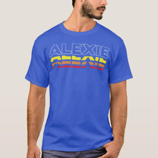 Aleie Förnamn Rolig Vintage Solnedgång Aleie prese T Shirt