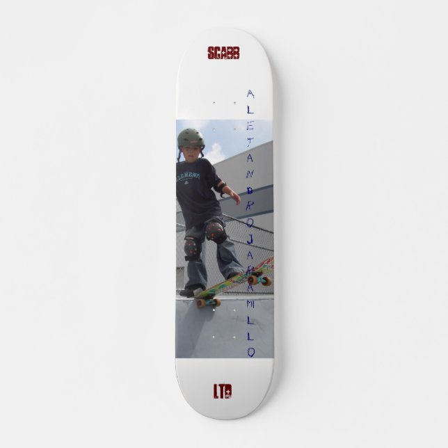 Alejandro Jaramillo, scabb-AB Old School Skateboard Bräda 21,6 Cm (Framsida)