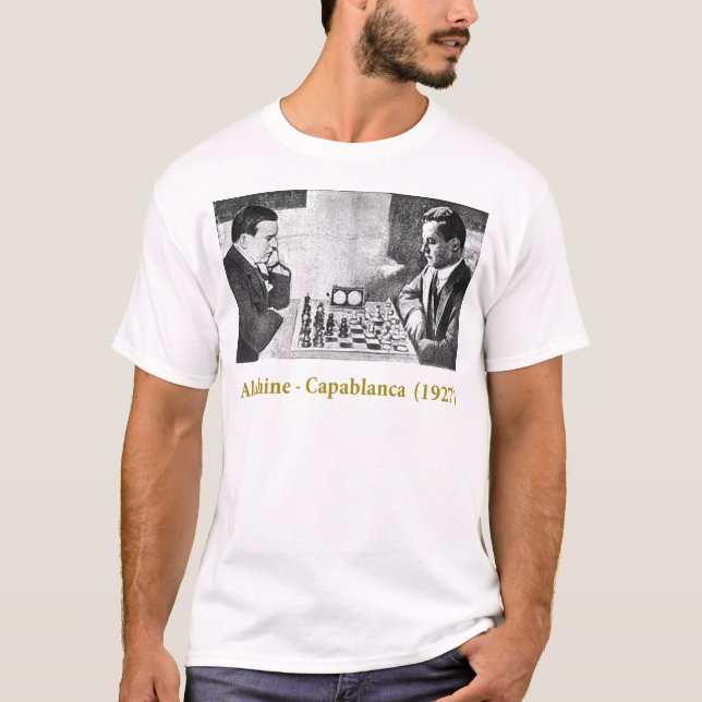 alekhine-capablanca t-shirt (Framsida)