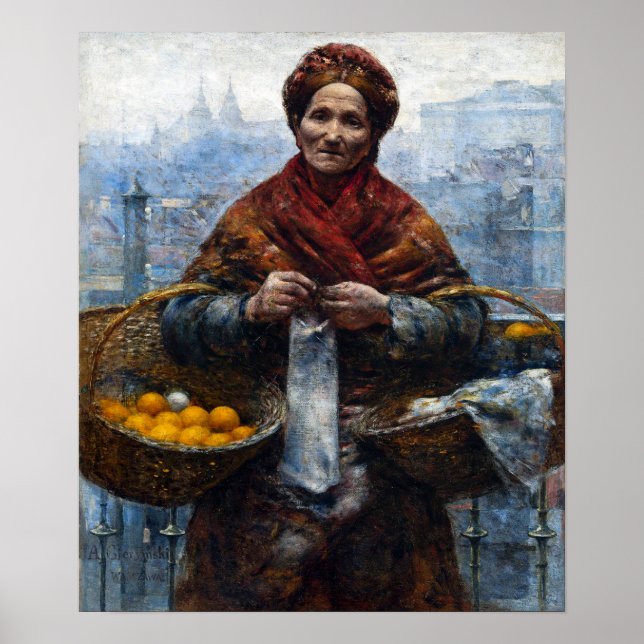 Aleksander Gierymski Jewish Woman Selling Oranges Poster (Framsidan)