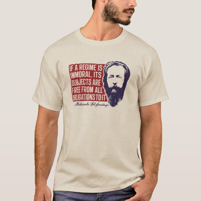 Aleksandr Solzhenitsyn - levande ej Liggra T Shirt (Framsida)