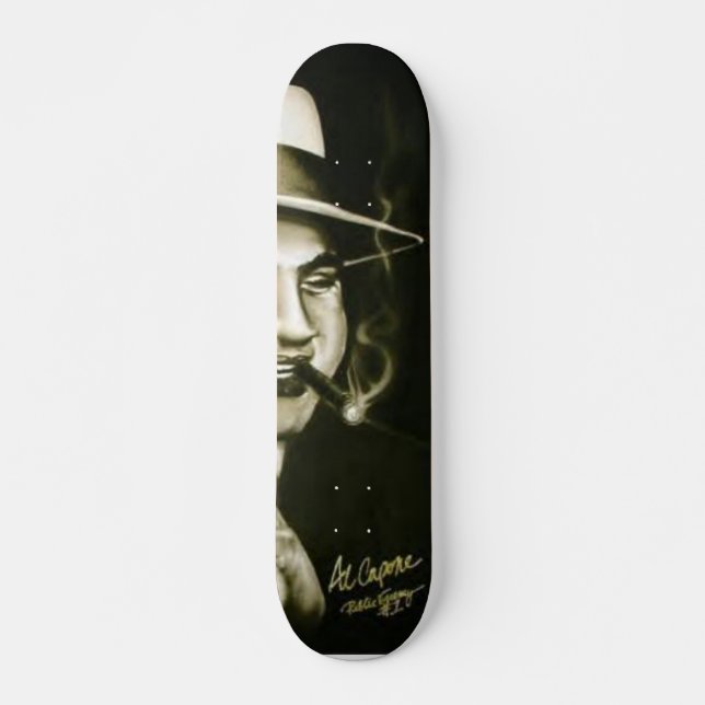 Alen Capone (scarfacen) - häfteserie Mini Skateboard Bräda 18,7 Cm (Framsida)