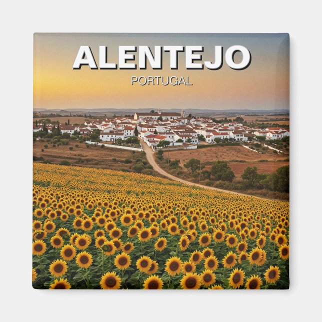 Alentejo Portugal Travel Magnet (Framsidan)