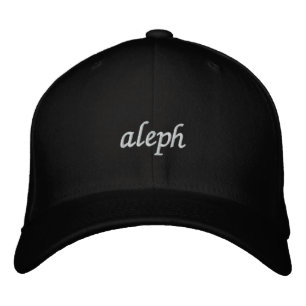 Aleph - anpassadehebréalfabet broderad keps