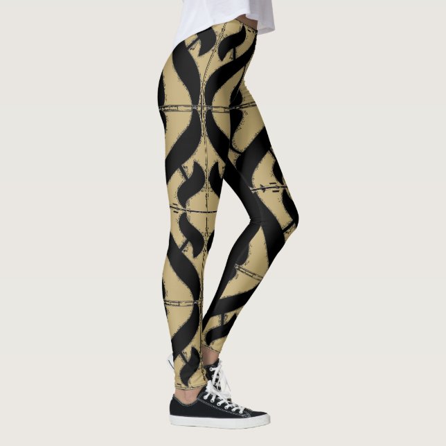 Aleph-symbolreflektion Leggings (Höger)