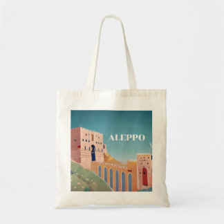 Aleppo Citadel illustrerade konst ق ل ع ة ح ب budg Tygkasse