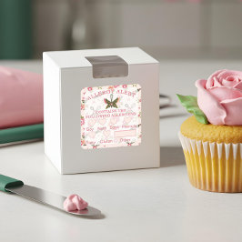 Alert Bakery Butterfly Whisk Fyrkantigt Klistermärke