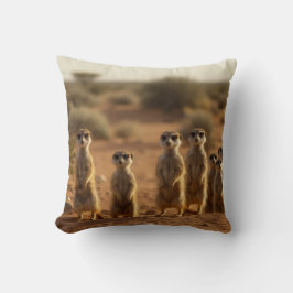 Alert Meerkat Family Kudde