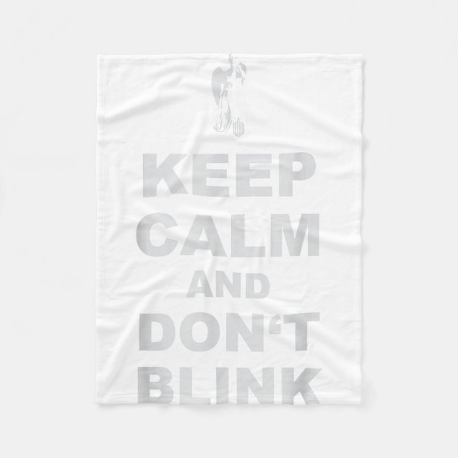 Alert - Weeng Angel - Keep Calm And Dont Blink 2  Fleecefilt (Framsidan)