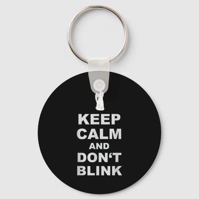 Alert - Weeng Angel - Keep Calm And Dont Blink 2  Nyckelring (Framsida)