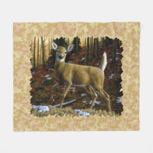 Alert Whitetail Doe Fleecefilt